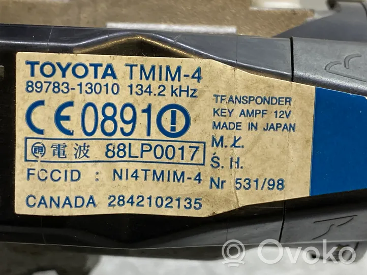 Toyota Corolla Verso E121 Moottorinohjausyksikön sarja ja lukkosarja 8966113060