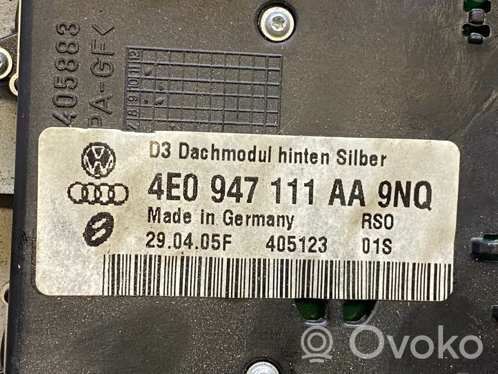 Audi A8 S8 D3 4E Światło fotela przedniego 4E0947111