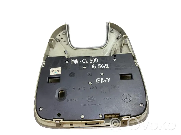 Mercedes-Benz CL C215 Illuminazione sedili anteriori A2158200101