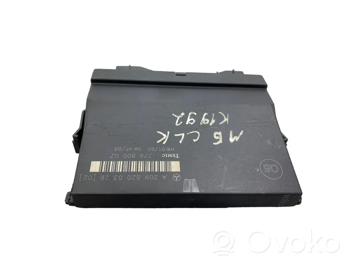 Mercedes-Benz CLK A209 C209 Module confort A2098200326