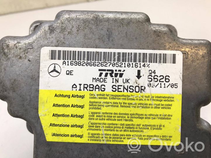 Mercedes-Benz A W169 Airbag control unit/module A1698206626