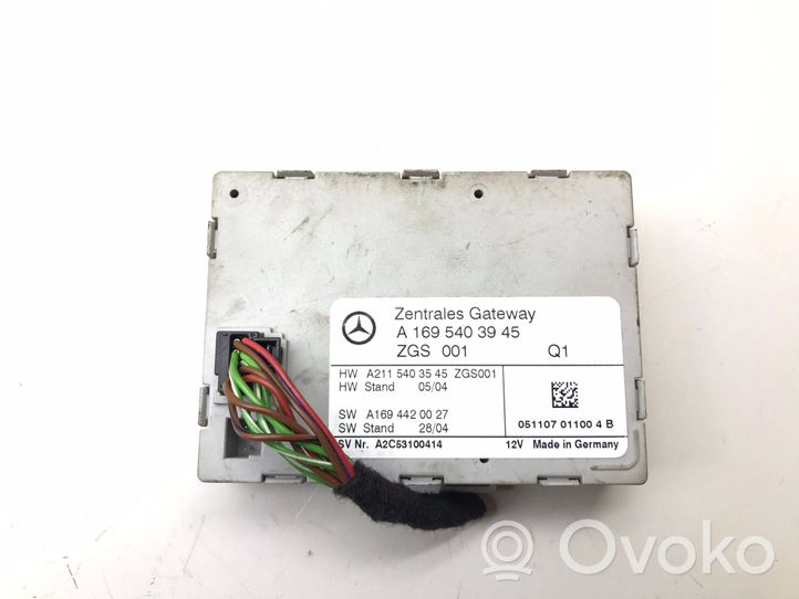 Mercedes-Benz A W169 Moduł sterowania Gateway A1695403945