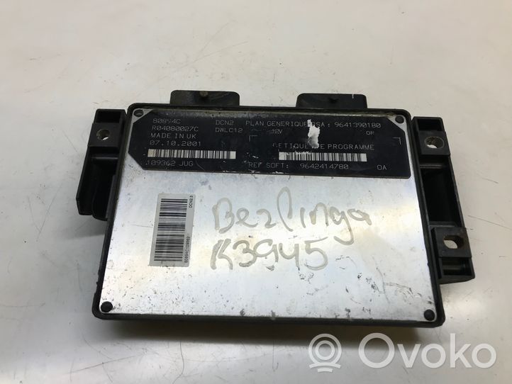 Citroen Berlingo Moottorin ohjainlaite/moduuli 9641390180