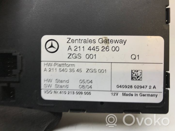 Mercedes-Benz E W211 Centralina/modulo chiusura centralizzata portiere A2115403545