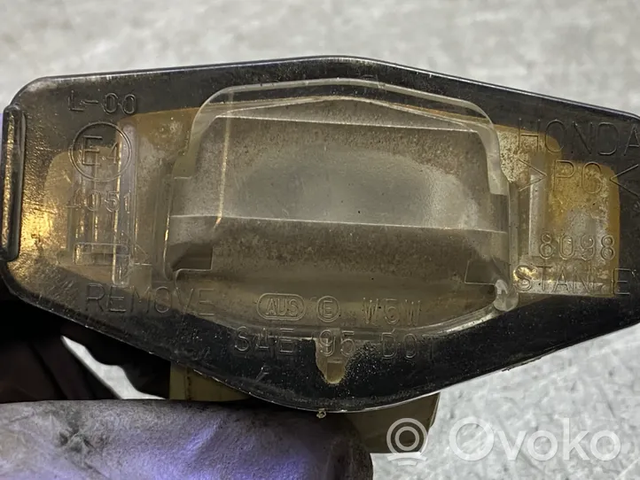 Honda Accord Lampa oświetlenia tylnej tablicy rejestracyjnej 