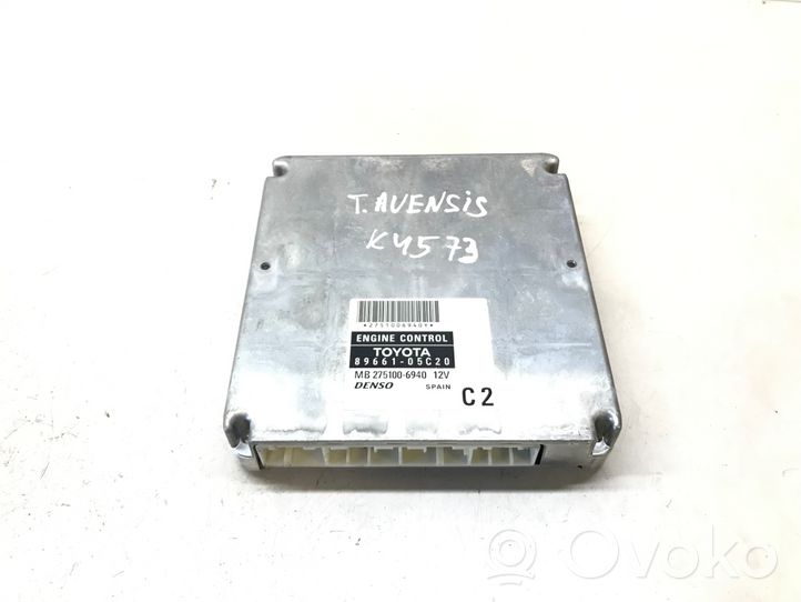 Toyota Avensis T250 Kit calculateur ECU et verrouillage 8966105C20