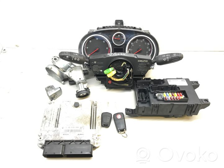 Opel Corsa D Engine ECU kit and lock set 55575350