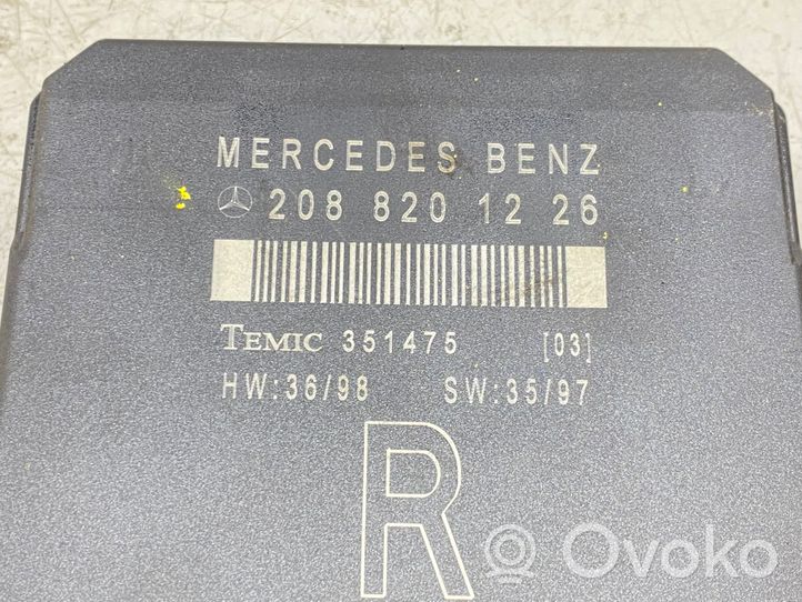 Mercedes-Benz C W202 Centralina/modulo portiere 2088201226