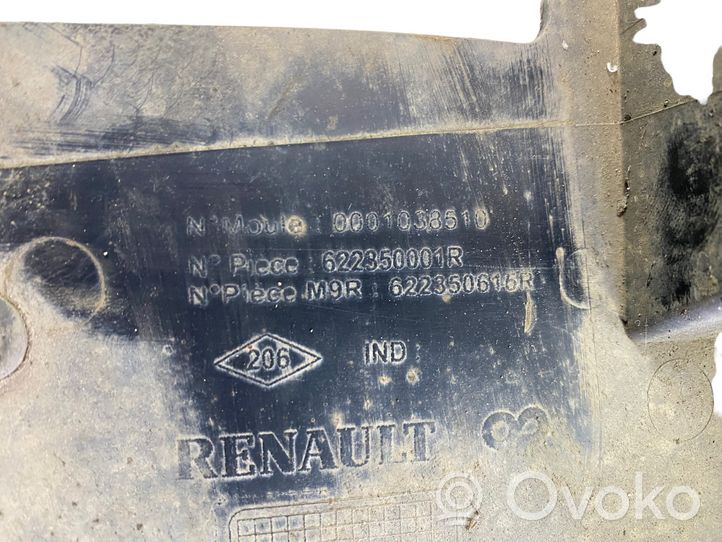 Renault Megane III Cache de protection inférieur de pare-chocs avant 622350001R