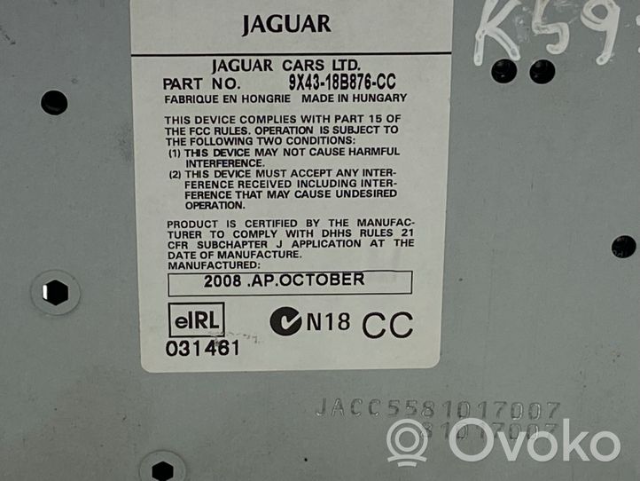 Jaguar X-Type Unité principale radio / CD / DVD / GPS 9X4318B876CC