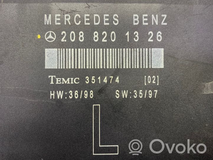 Mercedes-Benz E W210 Unité de commande module de porte 2088201326