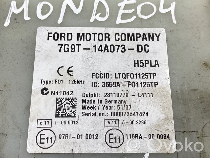Ford Mondeo MK IV Saugiklių blokas 7G9T14A073DC