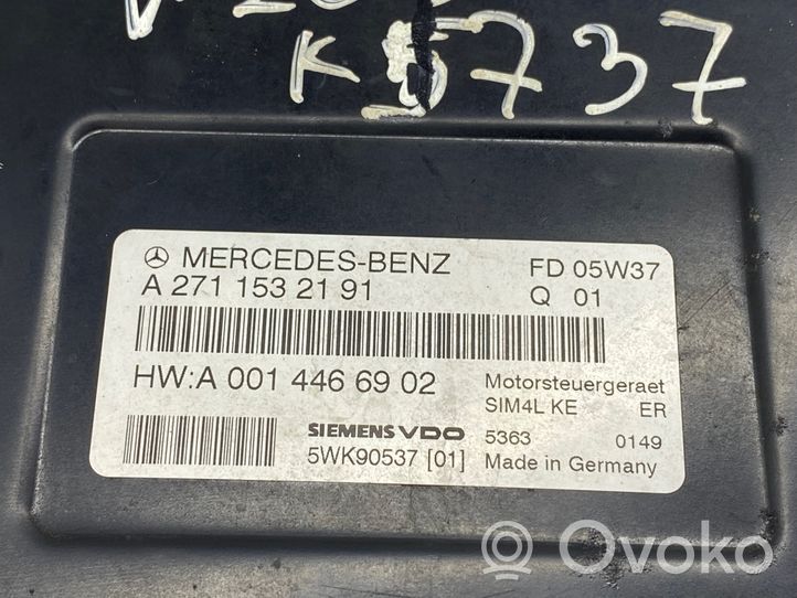 Mercedes-Benz C W203 Centralina/modulo del motore A2711532191