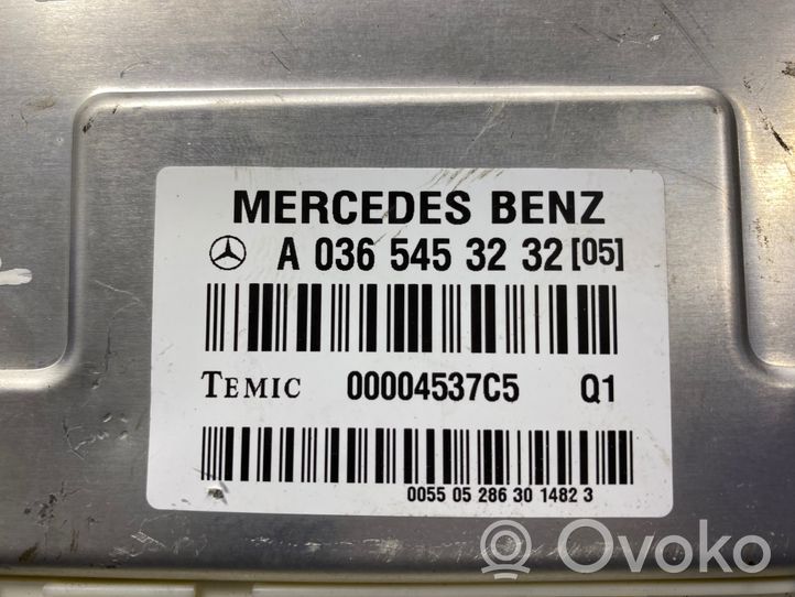 Mercedes-Benz E W211 Centralina/modulo sospensioni A0365453232