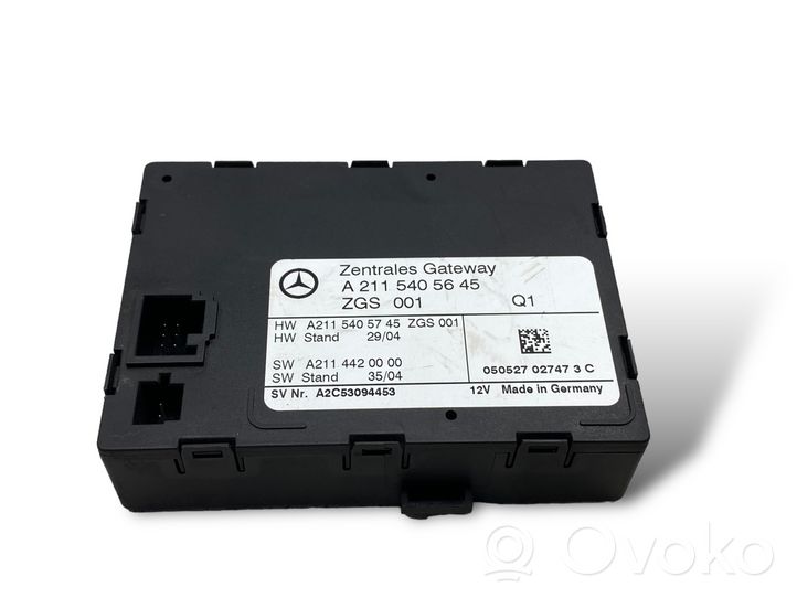 Mercedes-Benz CLS C219 Gateway valdymo modulis A2115405645