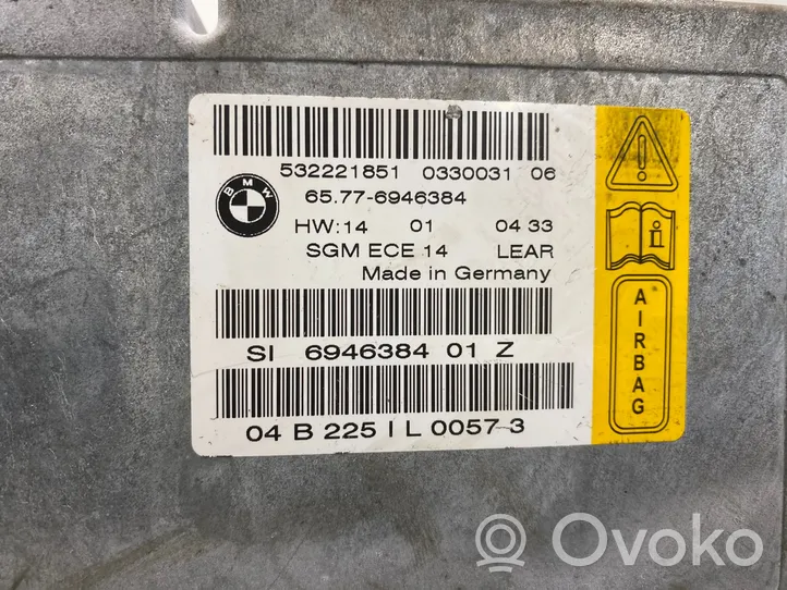 BMW 5 E60 E61 Module de contrôle airbag 6946384
