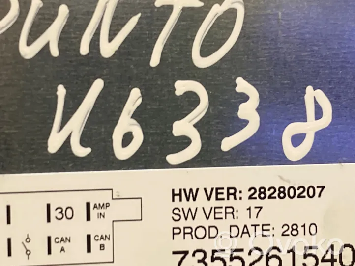 Fiat Punto (199) Unité principale radio / CD / DVD / GPS 7355261540