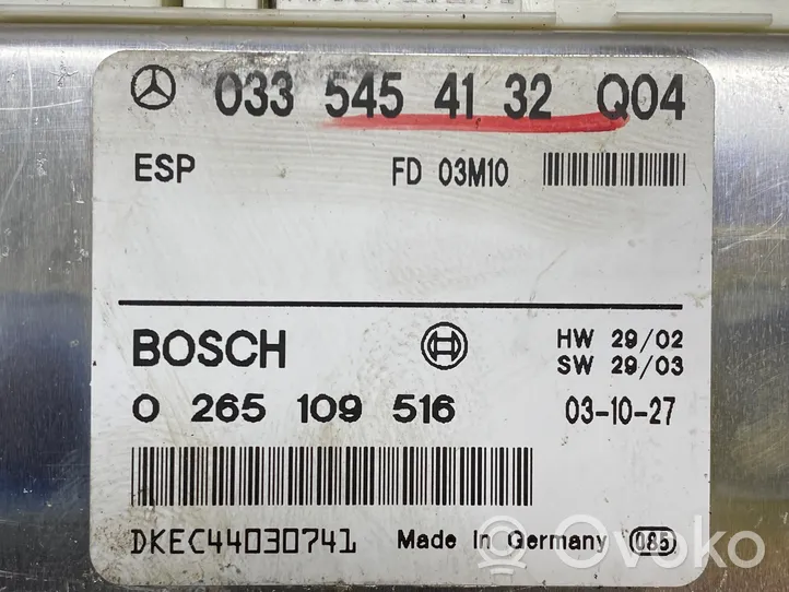 Mercedes-Benz E W211 Sterownik / moduł ABS 0335454132