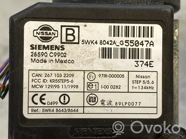 Nissan X-Trail T30 Komputer / Sterownik ECU i komplet kluczy 28590C9902