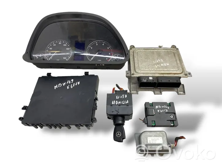 Mercedes-Benz A W169 Kit centralina motore ECU e serratura A2661538379