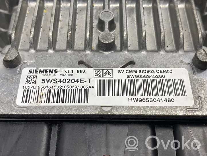 Peugeot 407 Calculateur moteur ECU 5WS40204ET