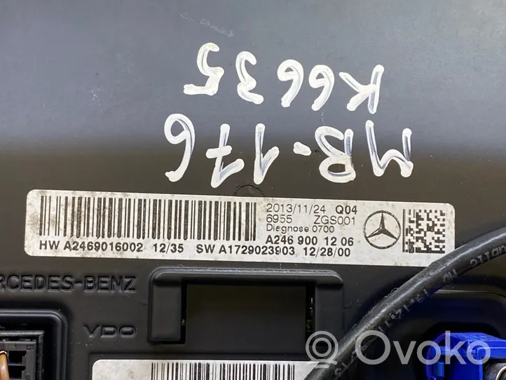 Mercedes-Benz A W176 Monitor / wyświetlacz / ekran A2469001206