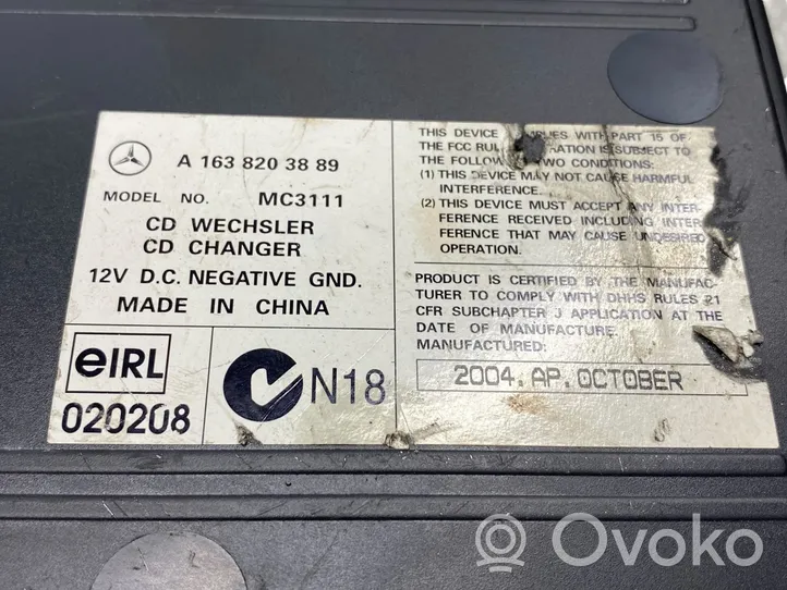 Mercedes-Benz ML W163 CD/DVD чейнджер A1638203889