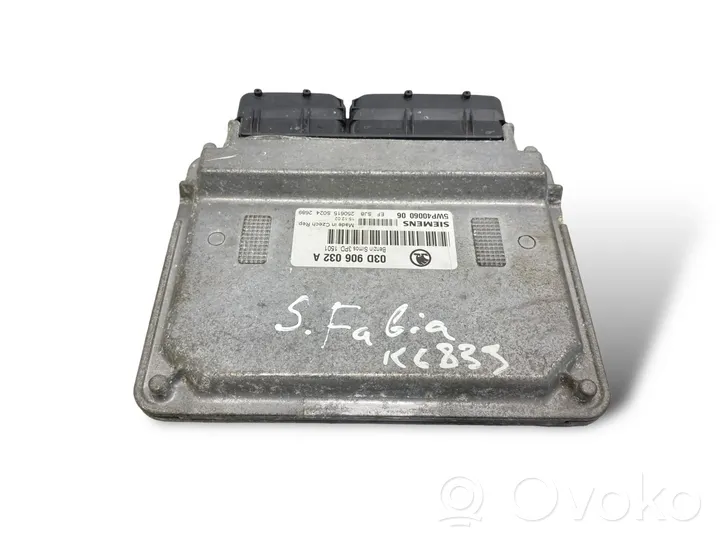 Skoda Fabia Mk1 (6Y) Calculateur moteur ECU 03D906032A