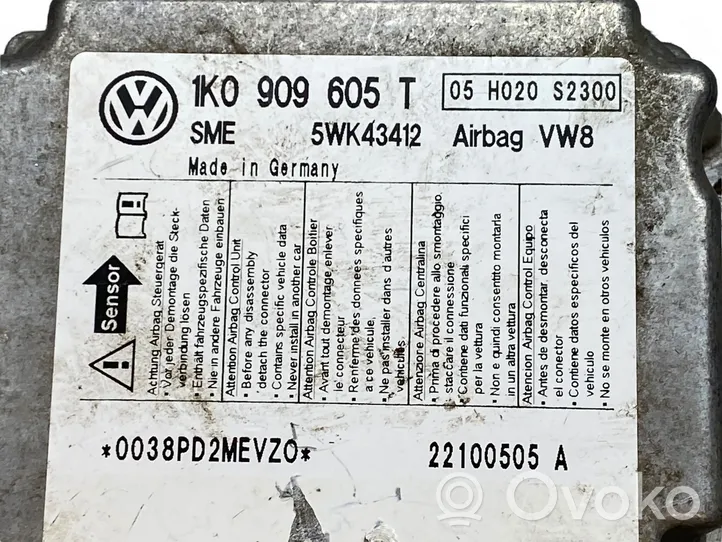 Skoda Octavia Mk2 (1Z) Centralina/modulo airbag 1K0909605T