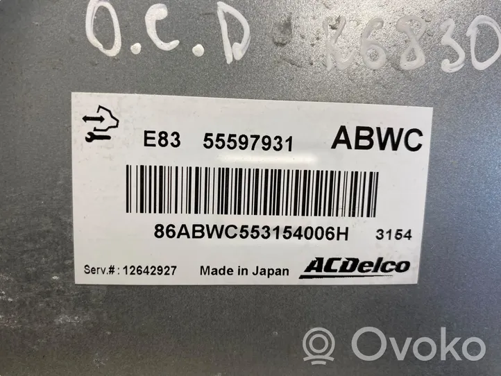 Opel Corsa D Komputer / Sterownik ECU i komplet kluczy 55597931