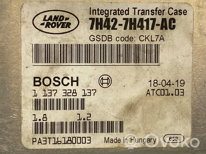 Land Rover Range Rover Sport L320 Unidad de control/módulo de la caja de transmisión diferencial 7H427H417AC