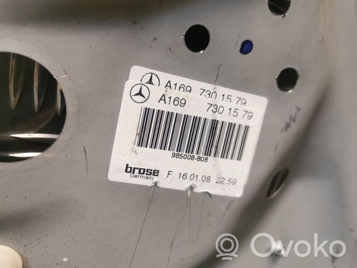Mercedes-Benz B W245 Mécanisme lève-vitre de porte arrière avec moteur 1697301579