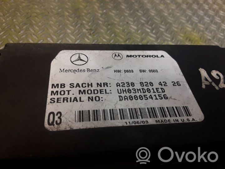 Mercedes-Benz CLK A209 C209 Puhelimen käyttöyksikkö/-moduuli 2308204226