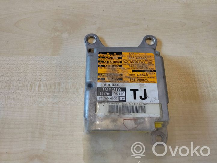 Toyota Hilux (AN10, AN20, AN30) Unidad de control/módulo del Airbag 2310004800