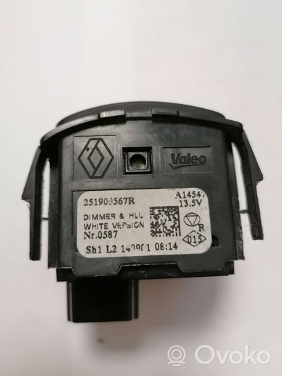 Renault Trafic III (X82) Headlight level height control switch 251900567R