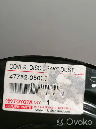 Toyota Tundra II Couvercle anti-poussière disque de plaque de frein arrière 4778205020