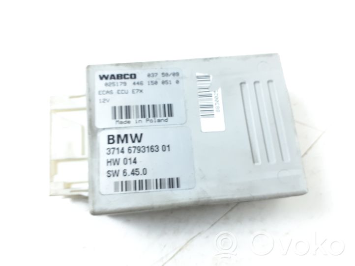 BMW X6 E71 Ilmajousituksen ohjainlaite/moduuli, takana 6793163