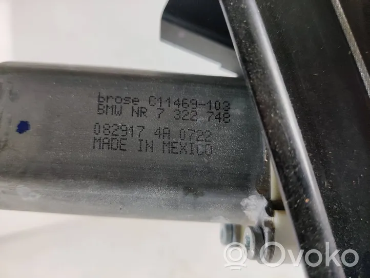 BMW X5 F15 Mécanisme lève-vitre de porte arrière avec moteur 7322748