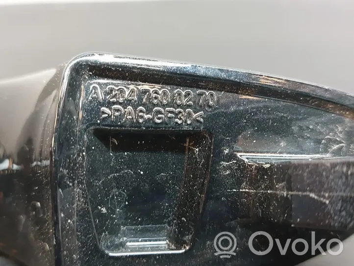 Mercedes-Benz A W176 Klamka zewnętrzna drzwi tylnych 