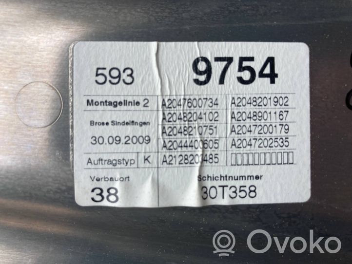 Mercedes-Benz C AMG W204 Liukuoven moottorin kokoonpano A2047600734