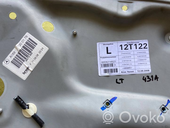 Mercedes-Benz A W169 Takaoven manuaalinen ikkunan nostin A1697300179