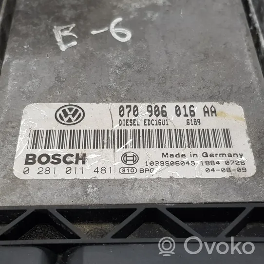 Volkswagen PASSAT B6 Calculateur moteur ECU 0281011481