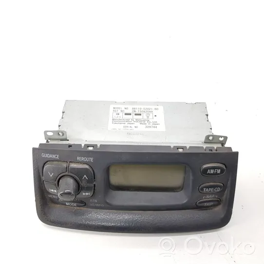 Toyota Yaris Unité principale radio / CD / DVD / GPS 8611052021B0