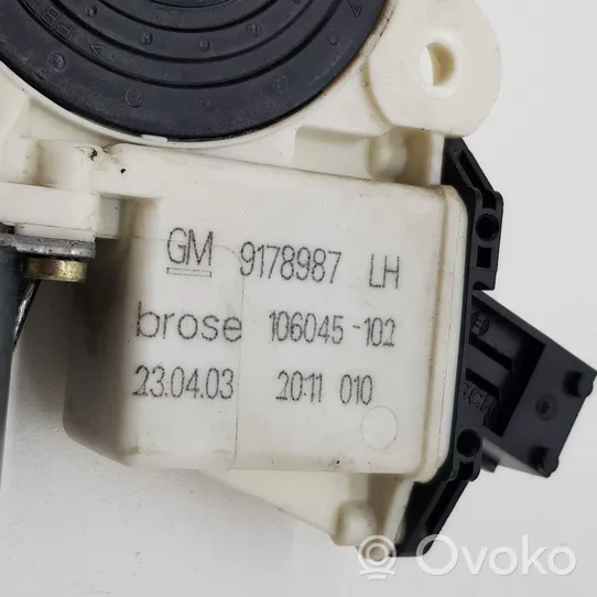 Opel Signum Front door window regulator motor 9178987