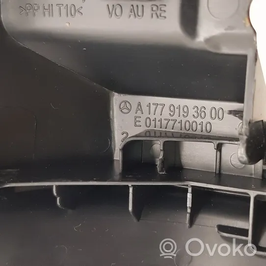 Mercedes-Benz A W177 Cornice di rivestimento della regolazione del sedile della portiera anteriore A1779193600