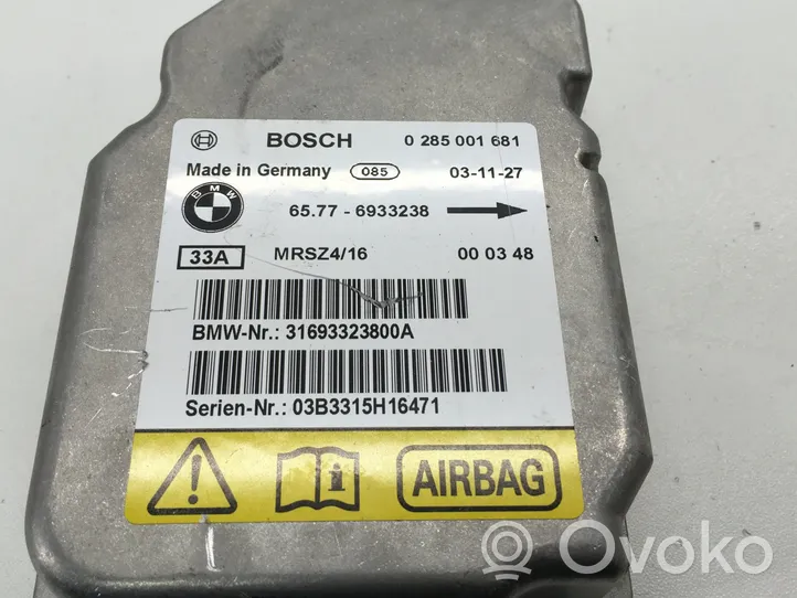 BMW 3 E46 Airbag control unit/module 0285001681