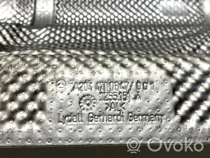 Mercedes-Benz E A207 Heat shield in engine bay A2044700647