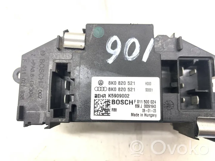 Audi A4 S4 B8 8K Salona mazā radiatora ventilatora relejs 8K0820521