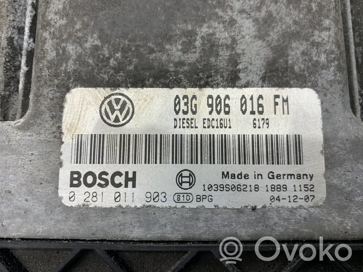 Volkswagen Golf V Sterownik / Moduł ECU 03G906016