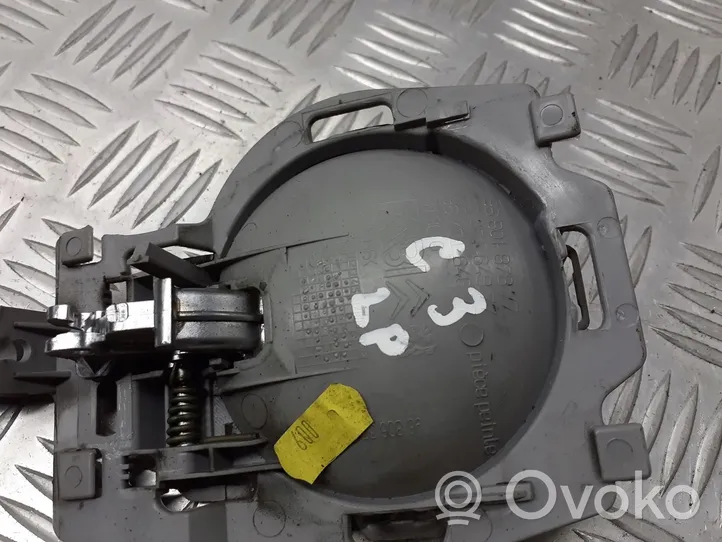 Citroen C3 Klamka wewnętrzna drzwi przednich 9680187877